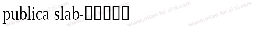 publica slab字体转换